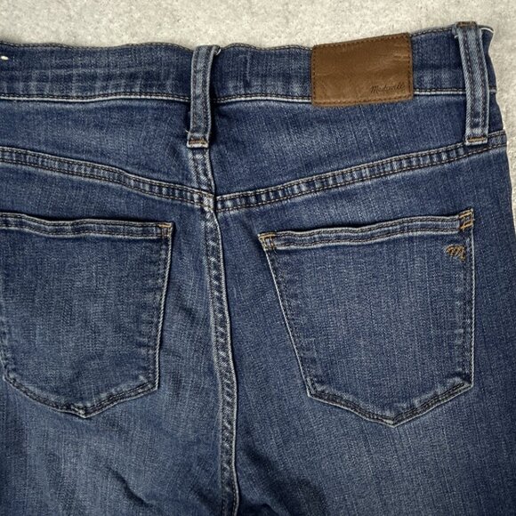 Madewell Jeans Womens 27 Roadtripper Skinny 10" High Rise Supersoft Blue Stretch - Picture 7 of 16